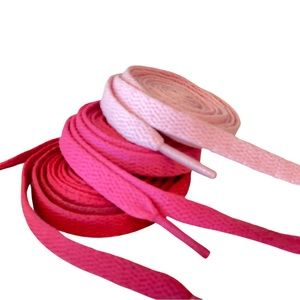 WATERMELON / RASPBERRY / BUBBLEGUM  Set of Shoelaces 45” for 6-7 eyelets